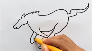 How to Draw a Mustang