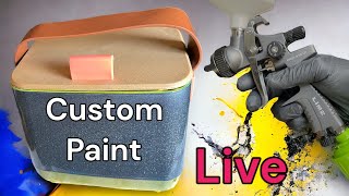 Custom Painted Cooler GiveaWay: Metal Flake and Candy Paint!!! LiVE