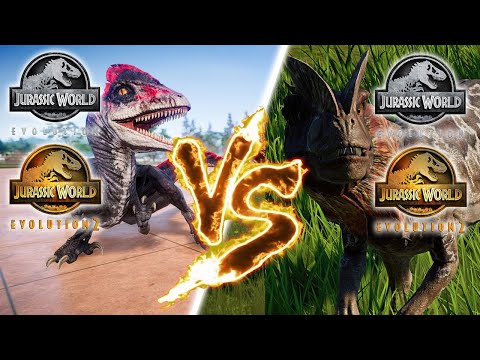 Дейноних против Дилофозавра | Jurassic World Evolution 2 против Jurassic World Evolution