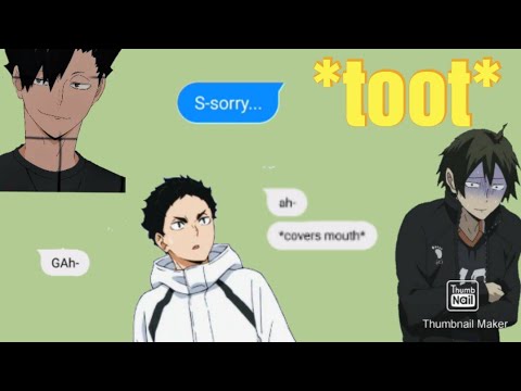 Haikyuu!! boys react to you accidentally touching *IT* #1 /  Haikyuu!! / Chatfic