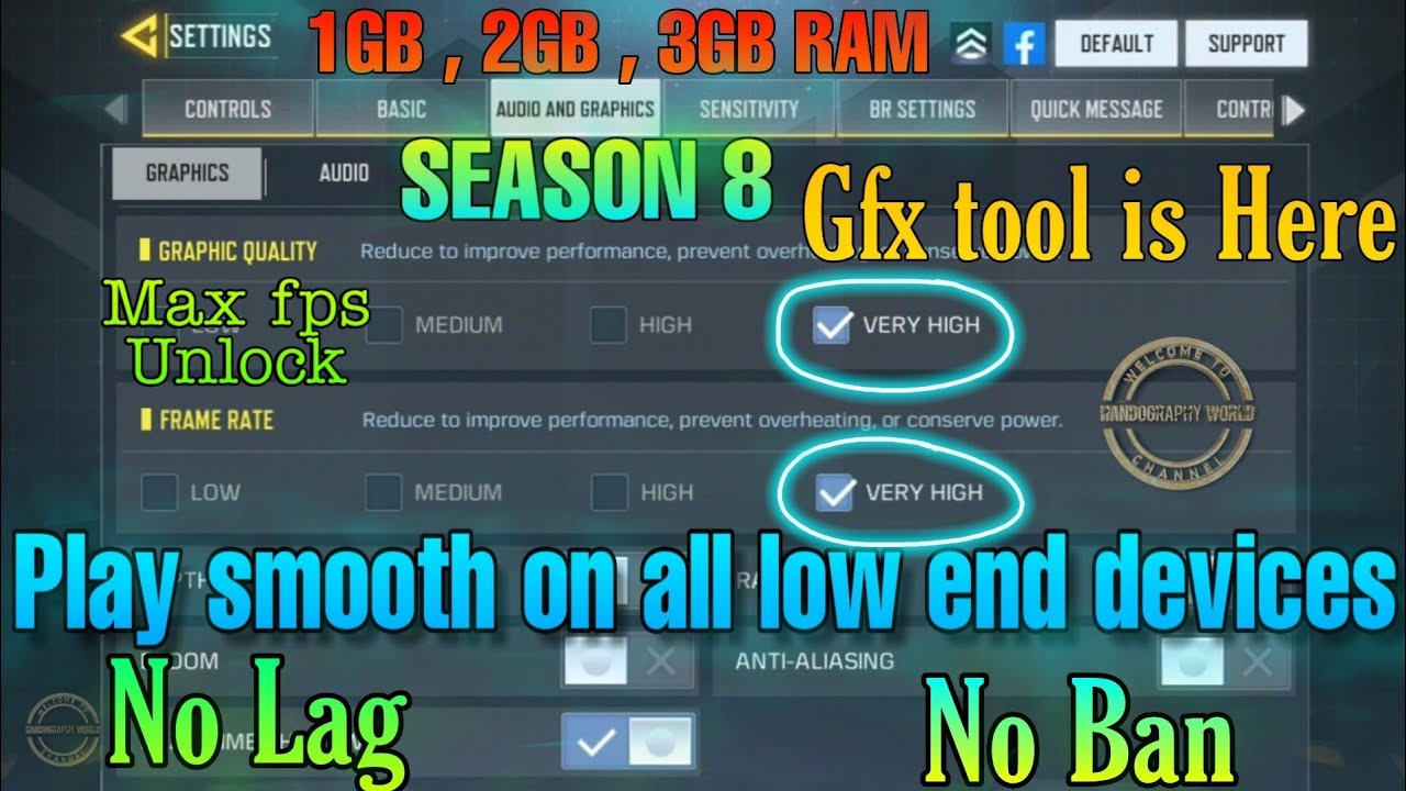 CALL OF DUTY MOBILE GFX TOOL UNLOCK MAX GRAPHICS IN CALL OF DUTY