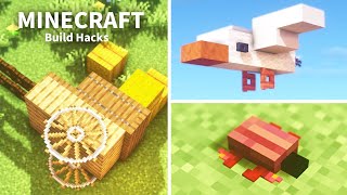 Minecraft: 7+ Easy Build Ideas &amp; Hacks! | 装飾に使える簡単ミニ建築7選