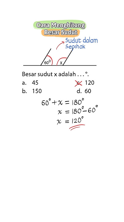 Menghitung Besar Sudut #matenatikamudah