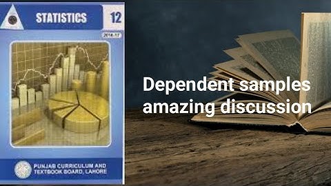 Dependent samples ch 13 lec 33