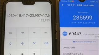 OPPO Reno A　楽天モバイル版は、ベンチマーク偽装されていた！？