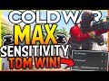 COLD WAR - &quot;MAX SENSITIVITY TEAM DEATHMATCH WIN&quot; - Team Challenge #1 (NO AIM ASSIST - INSANE)