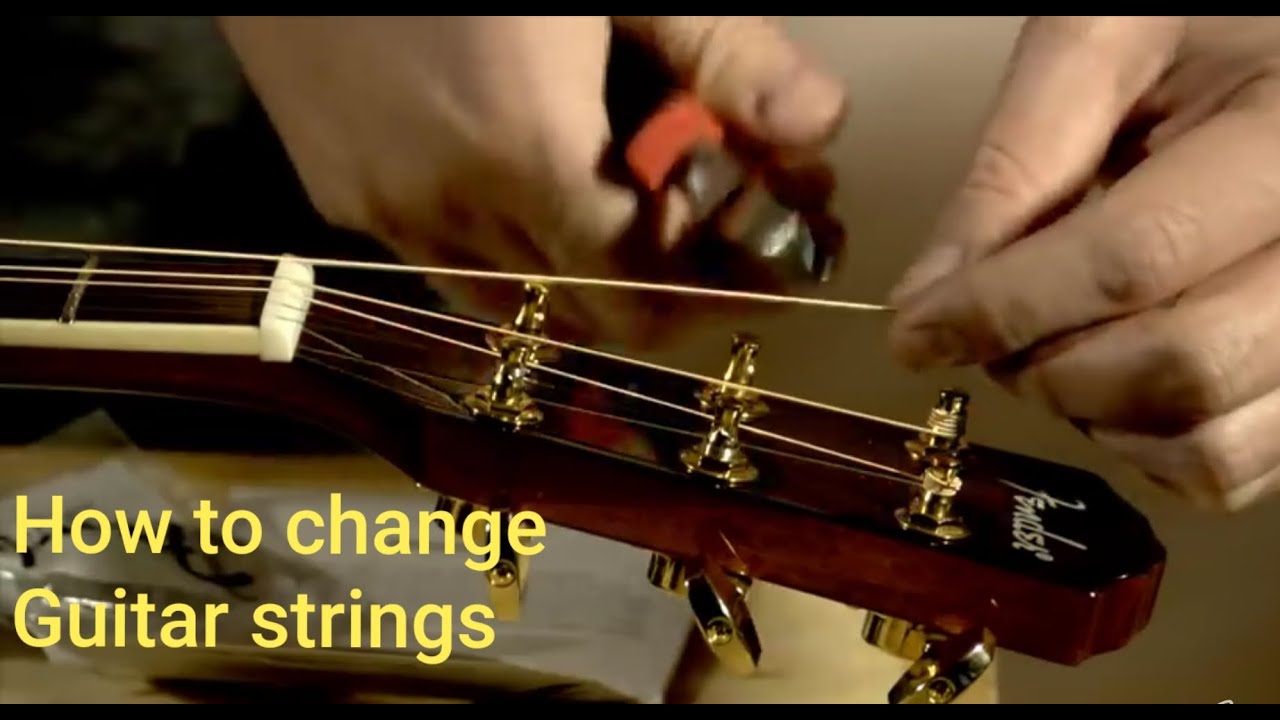 HOW TO CHANGE YOUR ACOUSTIC GUITAR STRINGS GUITAR 