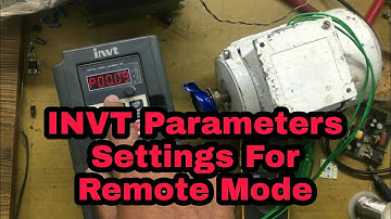 How to Install INVT On Remote Mode, INVT VFD Ki Wiring Setting Kaise Karen Part 2