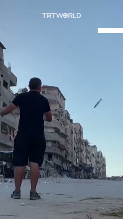 The moment Israeli air strike kills Palestinian in Gaza