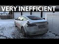 Tesla Model 3 AC charging in -12°C