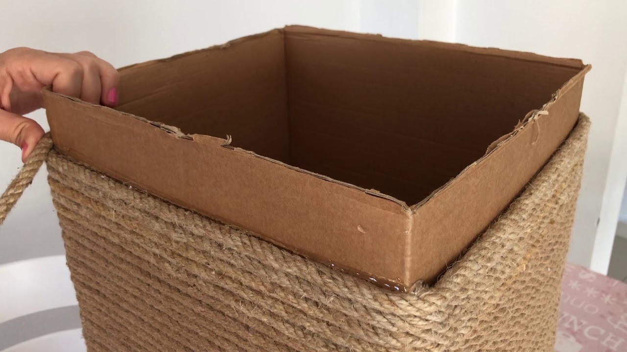 DIY // HALAT İPLE ÇOK AMAÇLI DEKORATİF KUTU YAPIMI  // Halat iple neler yapılır? 