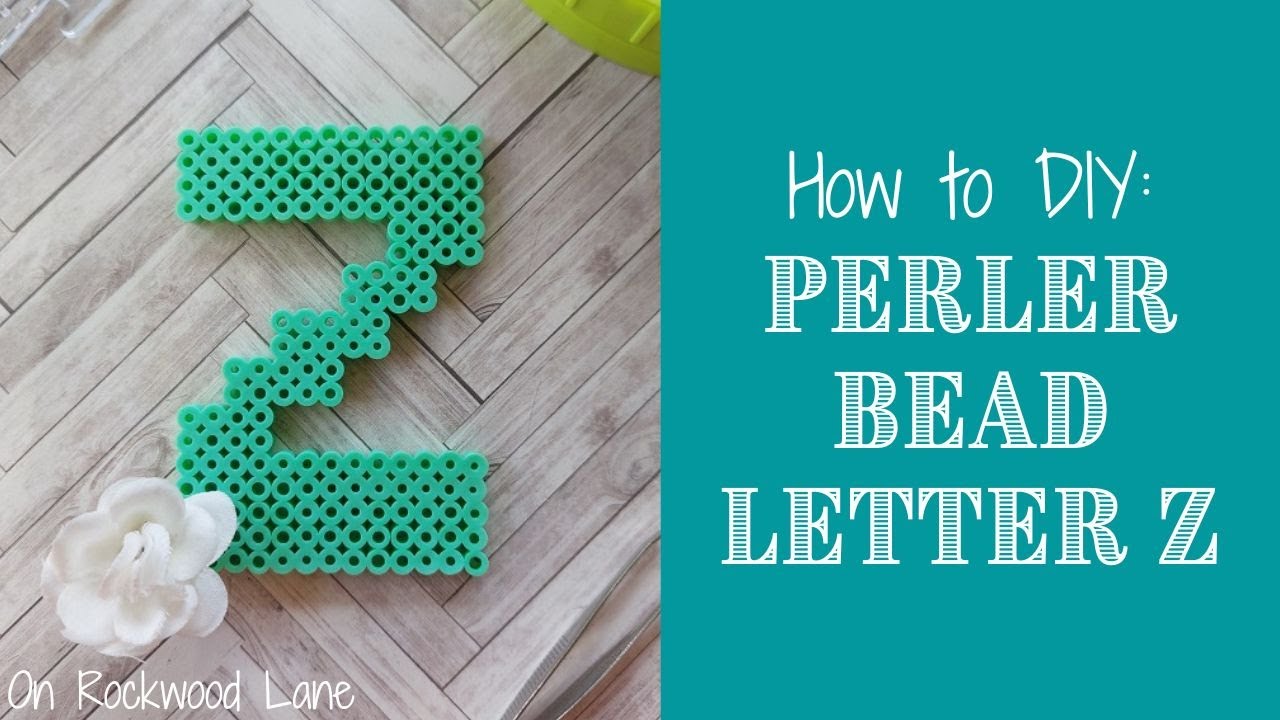 How to DIY Easy Perler Bead Letter Z YouTube
