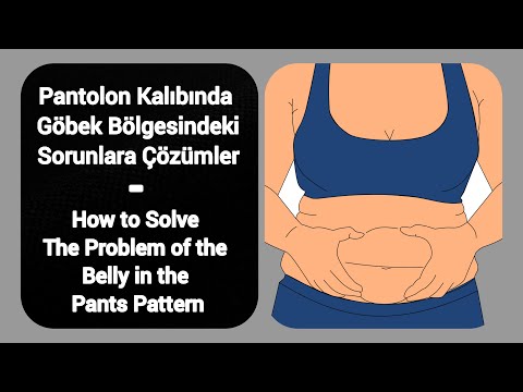 Kadın Pantolon Kalıbı - Göbek Hattında Yaşanan Sıkıntıların Çözümü 1 - Tasarım - Kalıp - Modelistlik