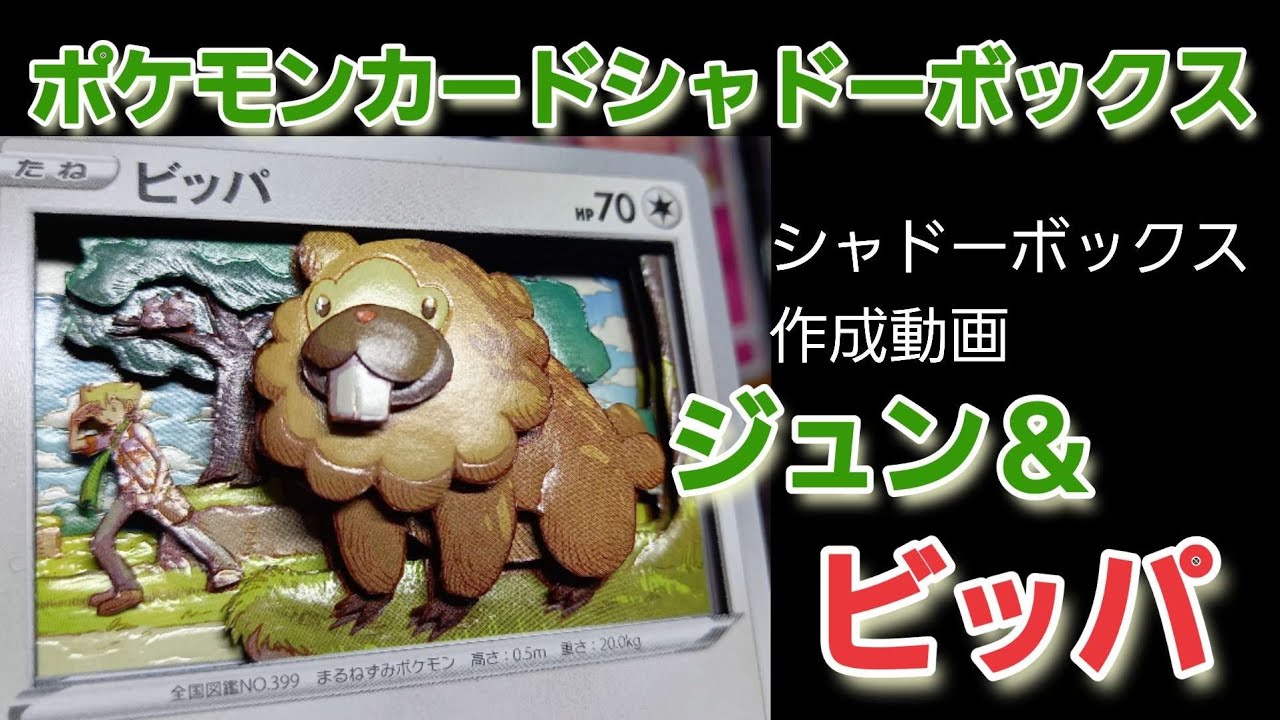 シャドーボックス ポケモンカード ビッパ Youtube