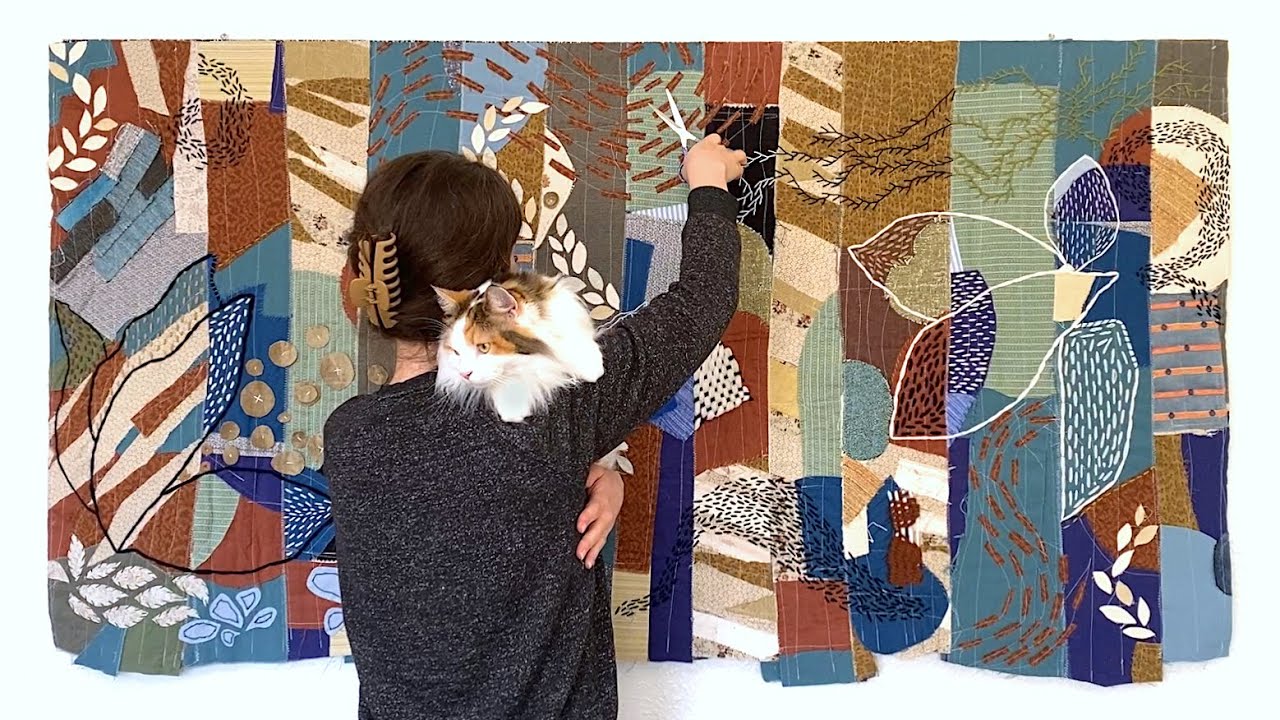 Making a Large Fiber Art Wall Hanging - A Creative Journey 