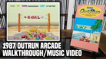 Sega OutRun セガ アウト・ラン Arcade Music Video/Gameplay Hybrid VHS Tape from Japan (1987) 1080p 60fps