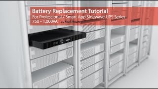 CyberPower Battery Replacement Tutorial for Professional/Smart App Sinewave UPS 750-1,000VA (Rack) Information