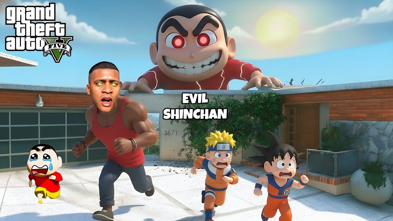 Franklin & Shinchan Found a Stairway to EVIL Shinchan’s Mouth 😱😈 | GTA 5 Malayalam Story