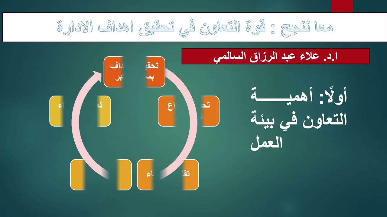 معا ننجح : قوة التعاون في بيئة العمل