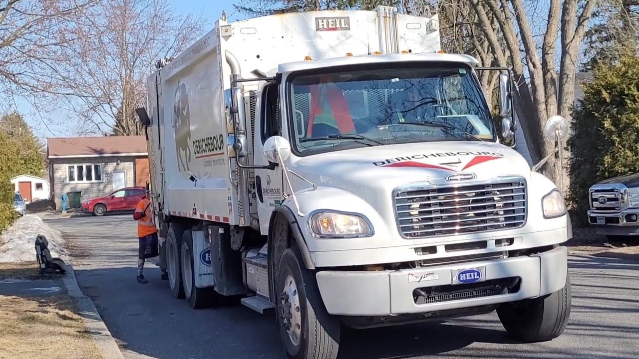 Fast Derichebourg Freightliner Effenco Heil Garbage Truck Rear Loader