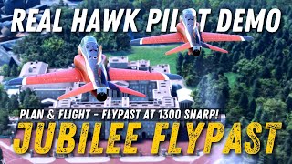 How To Fly A Queens Jubilee Flypast  Just Flight Hawk T1  Msfs 2022  Real Hawk Pilot
