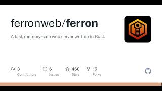 GitHub - ferronweb/ferron: A fast, memory-safe web server written in Rust.