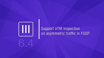 Support UTM Inspection on Asymmetric Traffic in FGSP