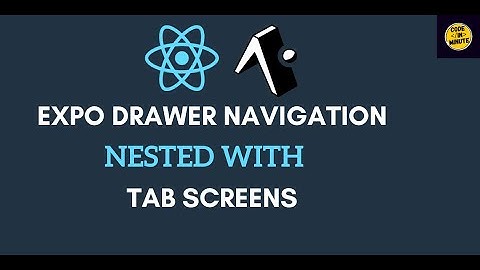 Drawer Navigation With Tab Screens in React Native Expo #expo #reactnative