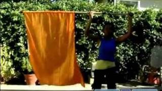 Color Guard Moves & Techniques : How to Do Carves with a Color Guard Flag
