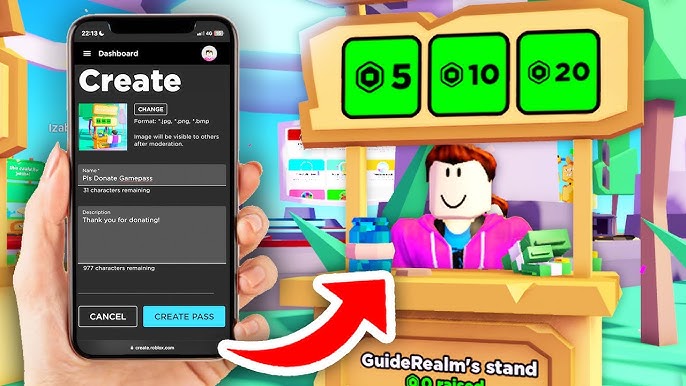 how to make a pass in roblox plz donate｜Carian TikTok