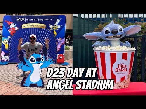 D23 Day at Angel Stadium Celebrating Lilo & Stitch!