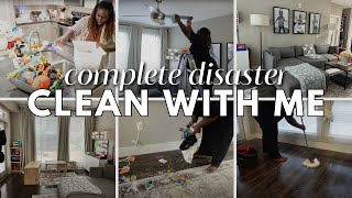 COMPLETE DISASTER LIVING ROOM DEEP CLEAN | OVERWHELMED CLEAN WITH ME | MESSY HOUSE | FAITH MATINI by Faith Matini 25,880 views 5 months ago 43 minutes