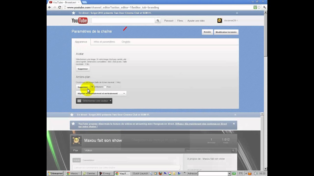 Tuto changer le nom de sa chaine YOUTUBE - YouTube