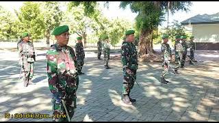 Perwira Dodiklatpur Rindam V/Brw Latihan PBB berpedang dan Difile @dodiklatpur_vBrawijaya