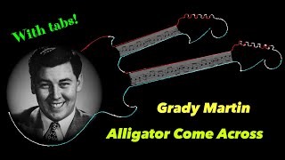 Rockabilly guitar lesson - Grady Martin - Arlie Duff&#39;s Alligator Come Across