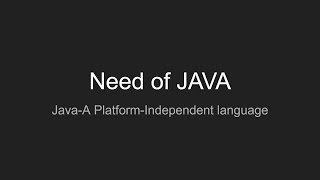 Need of Java Language | Why java is platform independent | Class 10th ICSE | Computer Applications