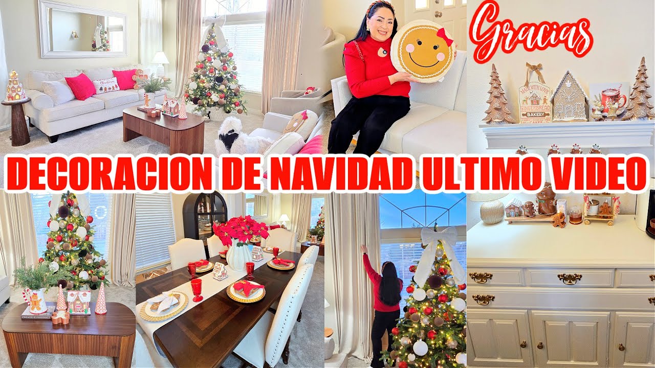 MI ULTIMO VIDEO! DECORACION NAVIDEÑA 2025 SALA, COMEDOR, ESTACION DE CAFE🎄