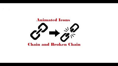 Animated Font Awesome icon Chain and broken chain..using java scripts|| Animated Font Awesome Icons