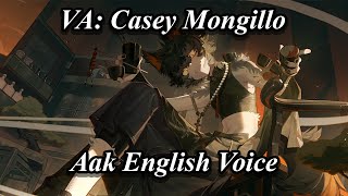 Aak English Dub Voice Lines e2  Max Trust  Arknights