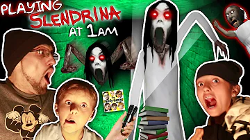 SLENDRINA @ 1am! GURKEY! Granny's Grandaughter in the Cellar Basement! (FGTEEV @ Night)