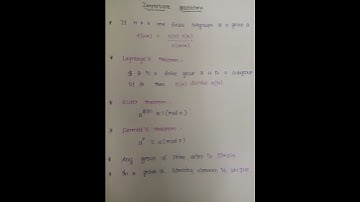 tnpsc Combined statistical exam -abstract algebra  - important question