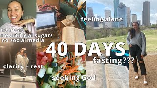 40 DAYS | social media fast, modified Daniel fast, my thoughts & prayers