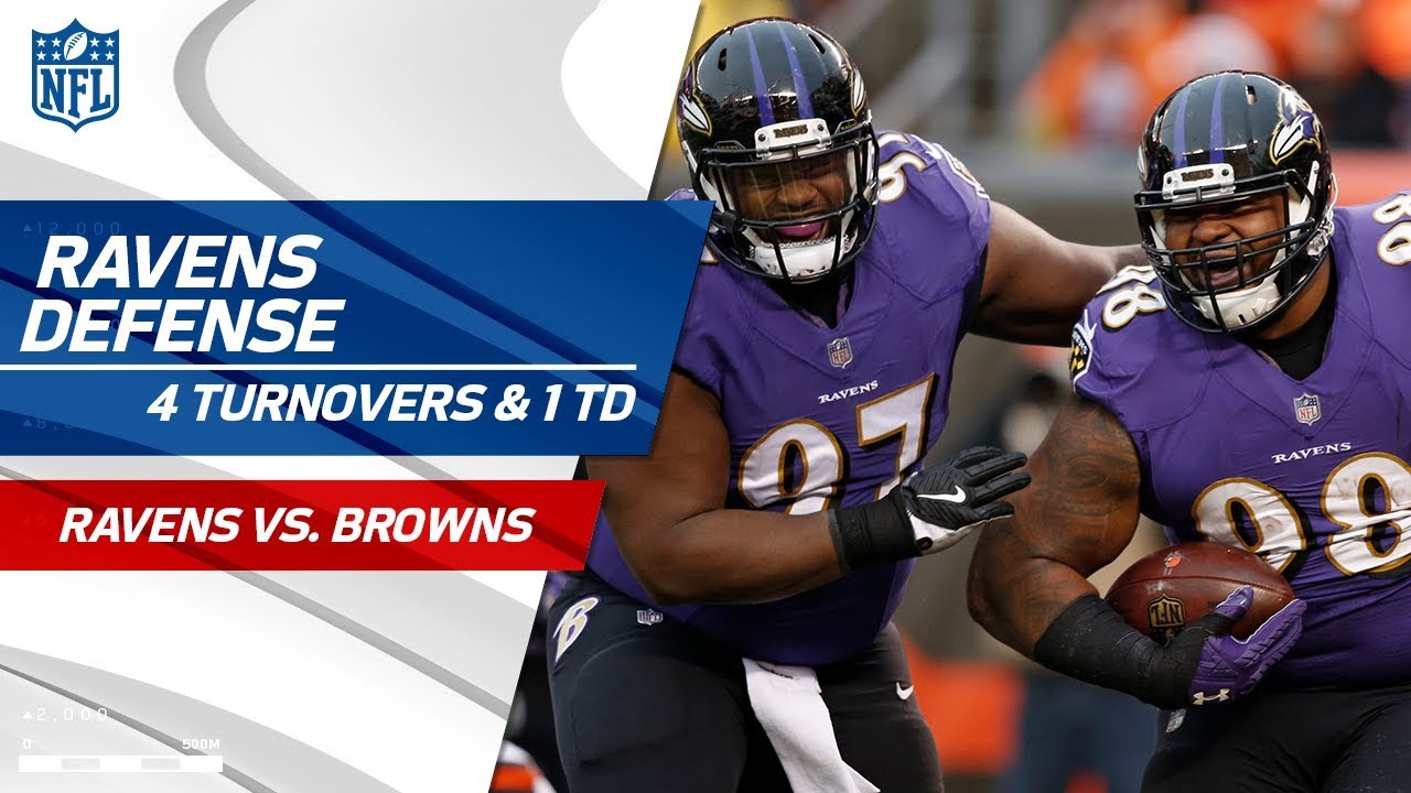Baltimore's Defense Forces 4 Turnovers & Gets 1 TD! Ravens vs. Browns