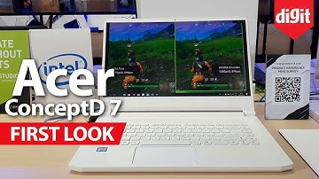 Acer ConceptD 7 Laptop for Creators First Look