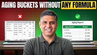 Create Aging Buckets in Excel Without Formulas (Power Query)