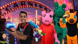 Piggies carnival with superheroes home game | Deion’s Playtime skits