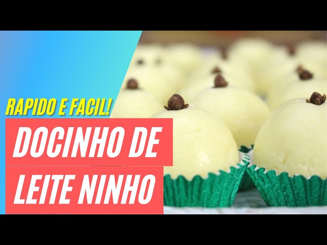 DOCINHO BEIJINHO DE LEITE EM PÓ COM COCO /RECEITA FÁCIL /