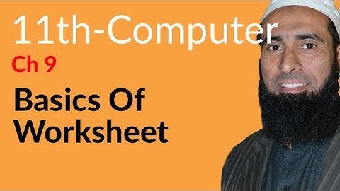 ICS Computer part 1, Ch 9 - Basics of Worksheets - 11th Class Computer