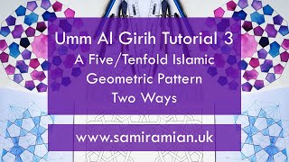 Download Lagu Umm Al Girih Tutorial 3 - A Five/Tenfold Pattern Two Ways - How to draw Islamic Geometric Patterns MP3