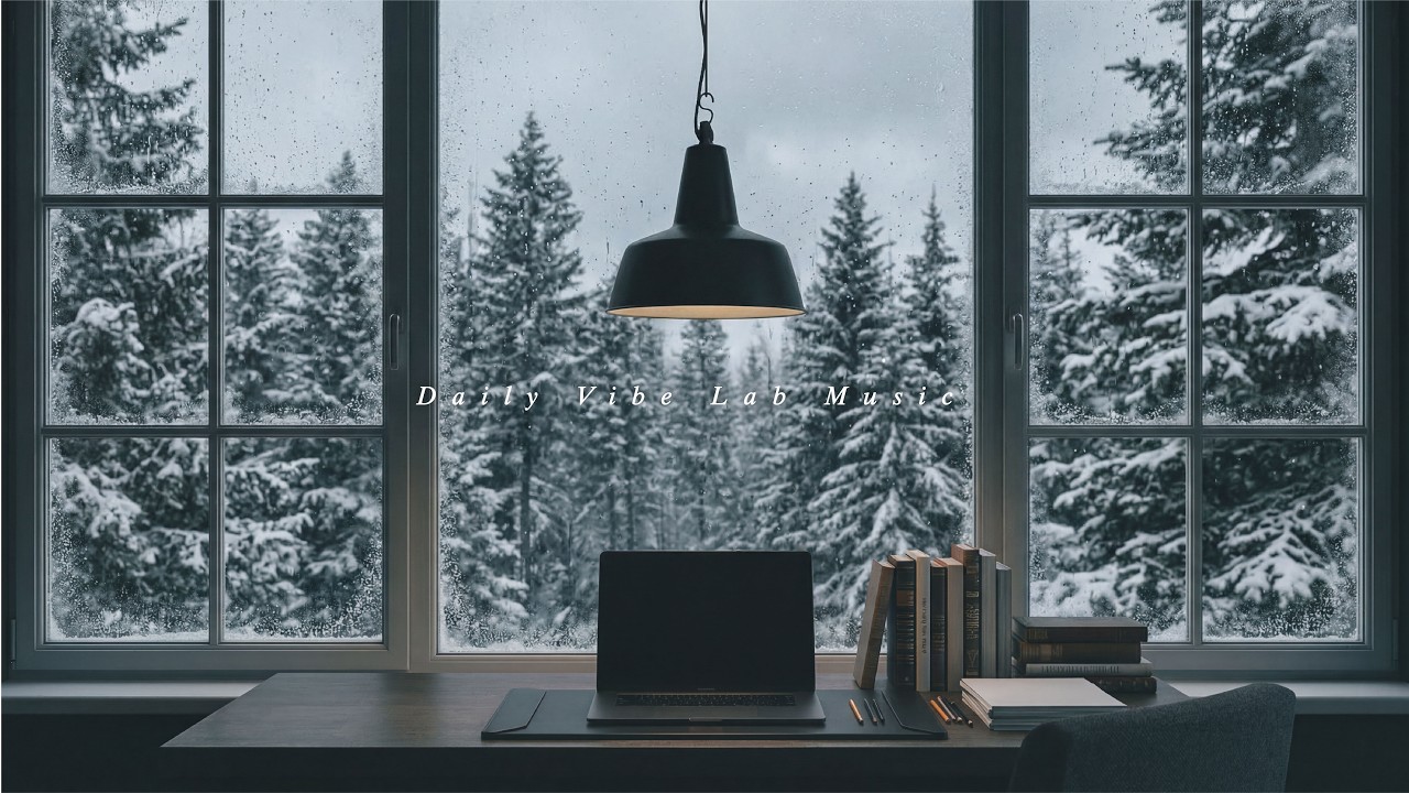 【研究 playlist 002】森林隱居🌲在雪林窗邊靜靜工作｜Ambient Lo-fi・Cafe Lo-fi・카페 집중 작업 음악 플리 ・工作/讀書BGM・Study＆Work Music